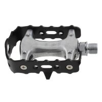 MTB-Pedal >Steady A4<, Alu, silber, mit schwarzem...