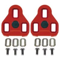 Schuhplatten-Set, EXUSTAR, LOOK-KEO compatible, rot...