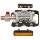 Halb-Clipless-Pedal Wellgo, Alu, silber mit schwarzem Käfig,