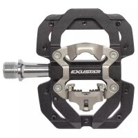 Half-Clipless-Gravelpedal EXUSTAR E-PM835, ca. 94x78 mm, sch