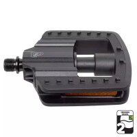 Falt-Pedal >VP-F57<, schwarzer Alu-Körper mit...