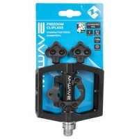 Kombipedal M-WAVE >Freedom clipless<, CNC gefräster Alukörpe