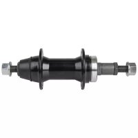 Alu-Nabe, Vollachse, schwarz, mit Achsmutter, HR, 36 Loch, 1