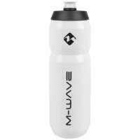 Trinkflasche M-WAVE, Kunststoff, 750 ml, schwarz/schwarz/wei