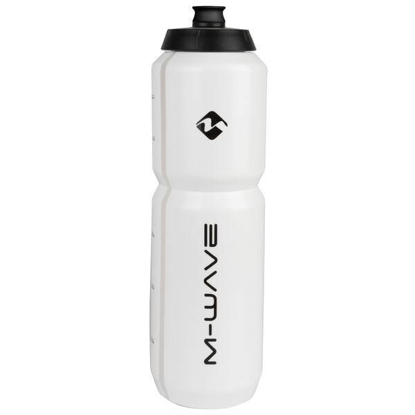 Trinkflasche M-WAVE >PBO 1000<, Kunststoff, 1000 ml, weiß/sc