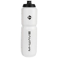Trinkflasche M-WAVE >PBO 1000<, Kunststoff, 1000 ml, weiß/sc