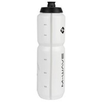 Trinkflasche M-WAVE >PBO 1000<, Kunststoff, 1000 ml, weiß/sc
