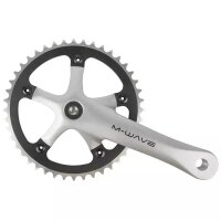 Kettenradgarnitur M-WAVE, 1-Gang, 165 mm  Alu-Kurbel, auswec