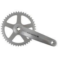Kettenradgarnitur M-WAVE, 1-Gang, 170 mm  Alu-Kurbel, Stahl-