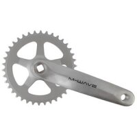 Kettenradgarnitur M-WAVE, 1-Gang, 170 mm  Alu-Kurbel, Stahl-