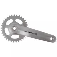 Kettenradgarnitur M-WAVE, 1-Gang, 170 mm  Alu-Kurbel, Stahl-
