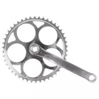 Kettenradgarnitur, 1-Gang, 170 mm Stahl-Kurbel, Stahl-Ketten