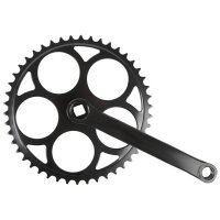 Kettenradgarnitur, 1-Gang, 170 mm Stahl-Kurbel, Stahl-Ketten