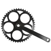 Kettenradgarnitur, 1-Gang, 170 mm Stahl-Kurbel, Stahl-Ketten