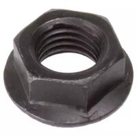 Achsmutter M10X1.25, für Tretlagerachse, schwarz,...