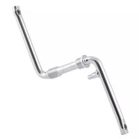 BMX-Kurbel, Stahl verchromt, Gewinde links 7/8" x...