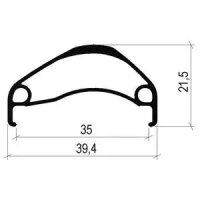 Alu MTB Disc Felge, 27.5" (650B), 584 x 35 mm, 32...