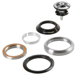 Integrierter Steuersatz, 1.1/8" auf 1.5", Alu, schwarz, EK