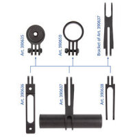 Lampenhalter >QRIR Extender< M-WAVE, Alu, schwarz eloxiert,