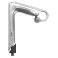 Lenkervorbau, Alu, 22.2/25.4, silber poliert, Winkel...
