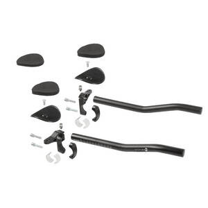 Triathlon-Aufsatz, M-WAVE "AERO F", Alu, schwarz, für 31.8 m