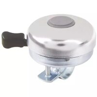Fahrradtrillerglocke, 52 mm, Oberschale Alu silber eloxiert,