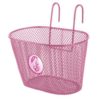 Drahtkorb, für Kinder, pink, ca. 24x15x14,5 cm (LxBxH)
