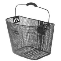 Drahtkorb M-WAVE, ca. 33,5x25,5x25.5/22 cm (BxLxH), schwarz,