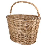 Weidenkorb M-WAVE, 38x28x26 cm (BxLxH), vorne, Montage mit O