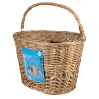 Weidenkorb M-WAVE, 38x28x26 cm (BxLxH), vorne, Montage mit O