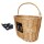Weidenkorb M-WAVE, 38x28x26 cm (BxLxH), vorne, Montage mit O