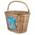 Weidenkorb M-WAVE, 38x28x26 cm (BxLxH), vorne, Montage mit O