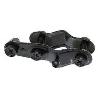 Dynamohalter für Gabel;Stahl, schwarz, montiert;mit...