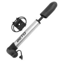 Mini-Pumpe BETO, 162 mm lang, nur 67 g, Alu, silber/schwarz,