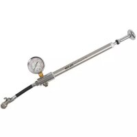 Shock-Pump, mit Manometer, Alu, mit Hebel um Luftverlust bei