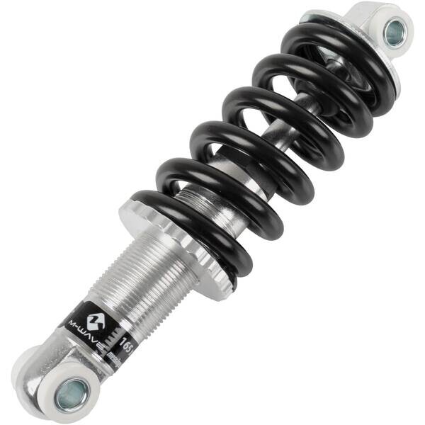 Federelement M-WAVE, für Hinterbau, 165 mm, Alu, silber, mit