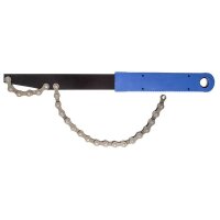 Zahnkranzpeitsche, Stahl, schwarz;mit Kette 1/2 X...