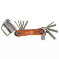 Falt-Werkzeugset SUPER B TB-FD40, orange, 17 in 1, auf Karte