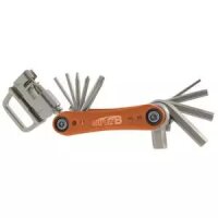 Falt-Werkzeugset SUPER B TB-FD40, orange, 17 in 1, auf Karte