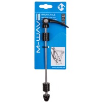 M-WAVE Schnellspanner RACKY AXLE, mit Gepäckträgeraufnahme, schwarz