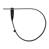 Squire Schloss STRAPLOK COMBI 10 XL - ultraleichtes Gurtschloss mit Zahlenkombinations-Schließung, 70cm, schwarz