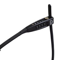 Squire Schloss STRAPLOK COMBI 10 XL - ultraleichtes Gurtschloss mit Zahlenkombinations-Schließung, 70cm, schwarz