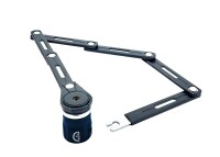 Squire Schloss FOLDA MINI FL690 - Sicherheits-Faltschloss mit Schlüsselschließung, 69cm, schwarz