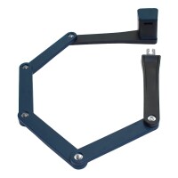 Squire Schloss FOLDALOK Plus - Sicherheits-Faltschloss mit Schlüsselschließung, 85cm, schwarz