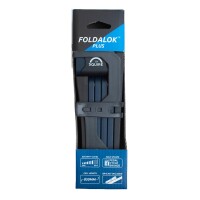 Squire Schloss FOLDALOK Plus - Sicherheits-Faltschloss mit Schlüsselschließung, 85cm, schwarz