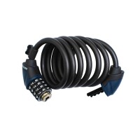 Squire Schloss FLEXALOK COMBI 12 XL - Sicherheits-Kabelschloss mit Zahlenkombinations-Schließung, 1.8m, schwarz