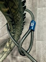 Squire Sicherheitskabel 12C/1800 - 12mm starkes Stahl-Schlaufenkabel, 1.8m, schwarz