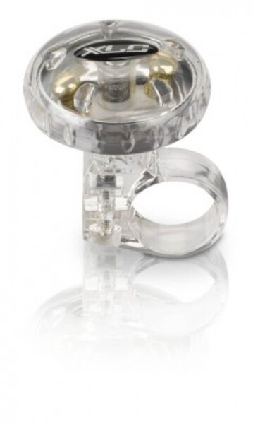 xlc fahrradglocke dd-m12 silber transparent, ø 36 mm