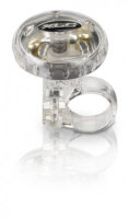xlc fahrradglocke dd-m12 silber transparent, ø 36 mm