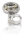 xlc fahrradglocke dd-m12 silber transparent, ø 36 mm